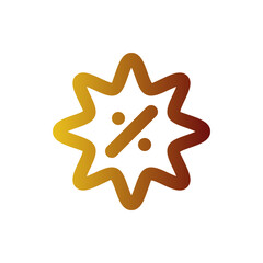 discount badge gradient icon