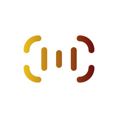 Naklejka premium barcode scanner gradient icon