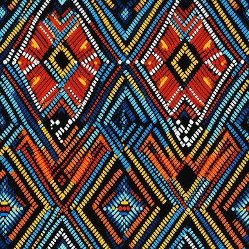 Maasai Beadwork and Tribal Art Pattern