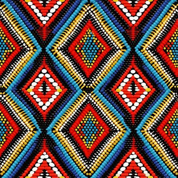 Maasai Beadwork and Tribal Art Pattern