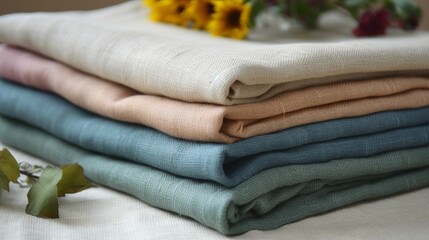 Hypoallergenic fabric. Hypoallergenic eco friendly linen and cotton fabric for tablecloths clothes home textiles bed linen