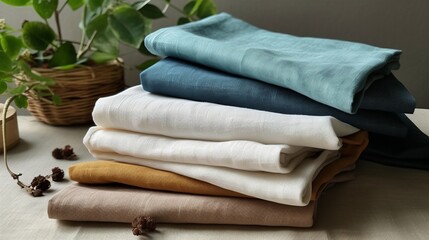 Hypoallergenic fabric. Hypoallergenic eco friendly linen and cotton fabric for tablecloths clothes home textiles bed linen