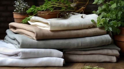 Hypoallergenic fabric. Hypoallergenic eco friendly linen and cotton fabric for tablecloths clothes home textiles bed linen