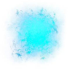 Blue Circle Glitter Fog Cosmos