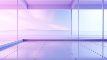 Architectural glass background in ultraviolet. Generation AI