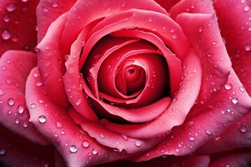 Close-up of a beautiful rose. Generative AI