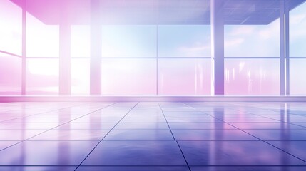 Architectural glass background in ultraviolet. Generation AI