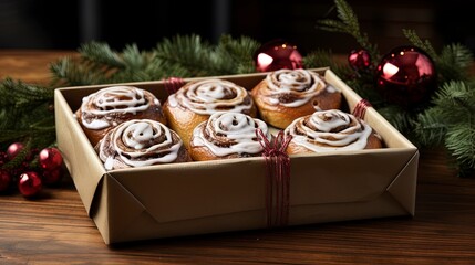 Delicious cinnamon rolls. Generation AI