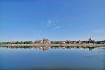 Panorama of Toruń from the Vistula river side © robnaw