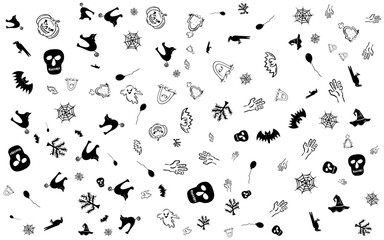 Halloween pattern background