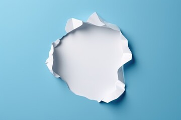 White torn hole in the paper - obrazy, fototapety, plakaty