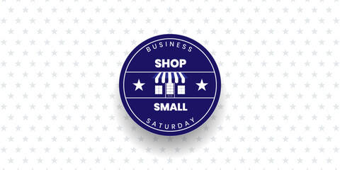 Small Business Saturday, local holiday shopping concept, Poster, card, banner design. Vector illustration	