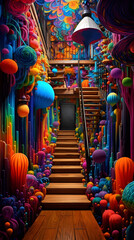 colourful room