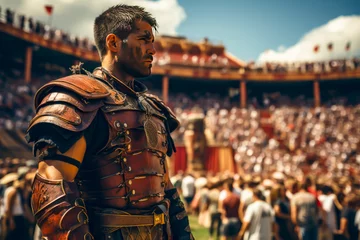 Foto op Aluminium gladiators and roman soldiers, empire, scenes, cinematic style © VicenSanh