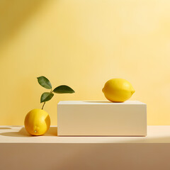 lemons on a box