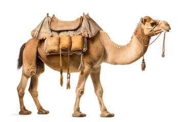 Camel with saddle