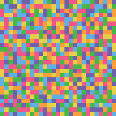 Colorful Pixel Pattern or Background in Pixel Art