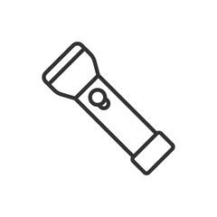 Flashlight line icon