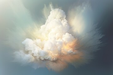 A beautiful abstract white cloud