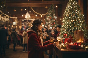 People celebrate the New Year