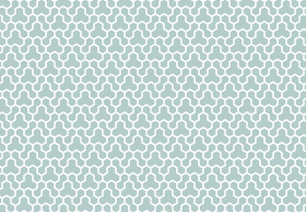Geometric abstract hexagonal seamless background. Geometric modern ornament. Light blue and white seamless modern pattern