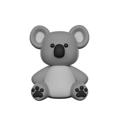 Cute 3D Character Koala Toy