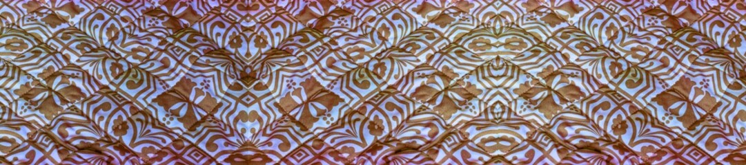 Panoramic textile pattern - Digital backgrounds (P1)