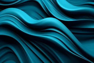 Fototapeten  abstract blue Wallpaper background. Cyan Blue Hue, with a tinge of Carbon Black.  © Dinusha