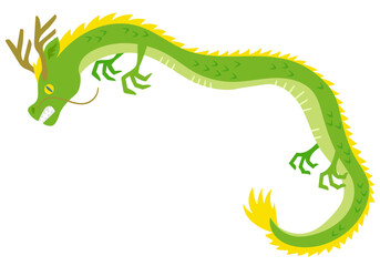 空を飛ぶ辰年の龍