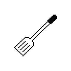Spatula Logo Icon in Pixel Art