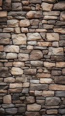 Obraz premium A textured stone wall in earth tones