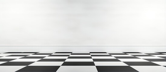 Naklejka premium Checkerboard pattern floor background