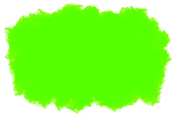 Neon Green Paint Brush Abstract Shape Element Texture