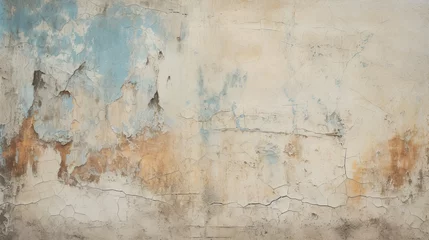 Keuken foto achterwand Toscane Ancient wall with rough cracked paint, old fresco texture background Ancient wall with rough cracked paint, old fresco texture background