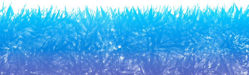 Blue Gradient Grass Floral Texture Leaves Plants Bottom Overlay