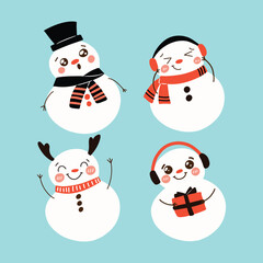 Cute Snowman for Winter Decoration