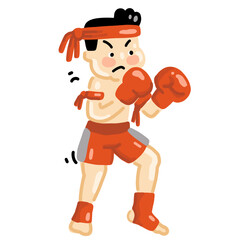 illustration of boxer