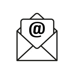 Mail icon. Envelope icon. Message symbol. Email icon. Vector illustration. EPS 10.