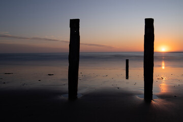 Fantastic  Sunrise at Akitio beach