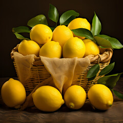 lemons in a basket