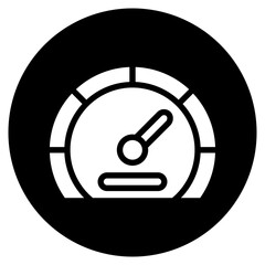 speedometer glyph icon