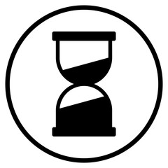 hourglass glyph icon
