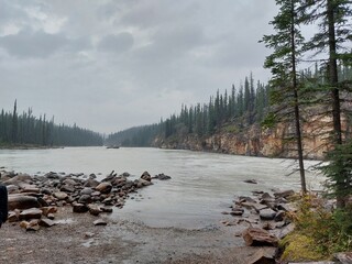 Rocky Mountains, Athabasca Falls, Sunwapta Falls