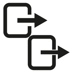 Obraz premium Exit icon. Sign out icon. Logout icon. Vector illustration. EPS 10.