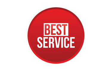 Vector illustration modern best service banner, Isolated web element.