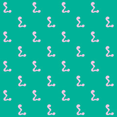 Abstract Melted Letter L Vector Seamless Pattern