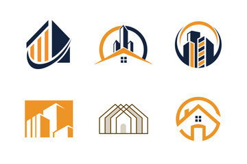 Real Estate Logo Pack illustration. isolated