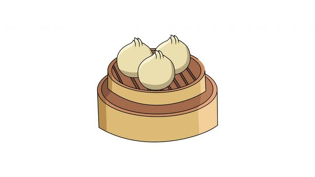 Animation forms a dimsum icon