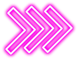 Purple Neon Arrow