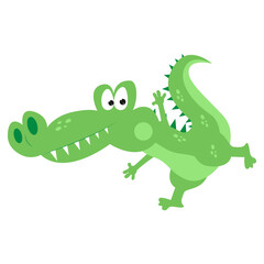 Fototapeta premium cute crocodile animal cartoon illustration
